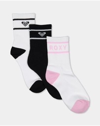Roxy - Womens 3 Pack Crew Socks