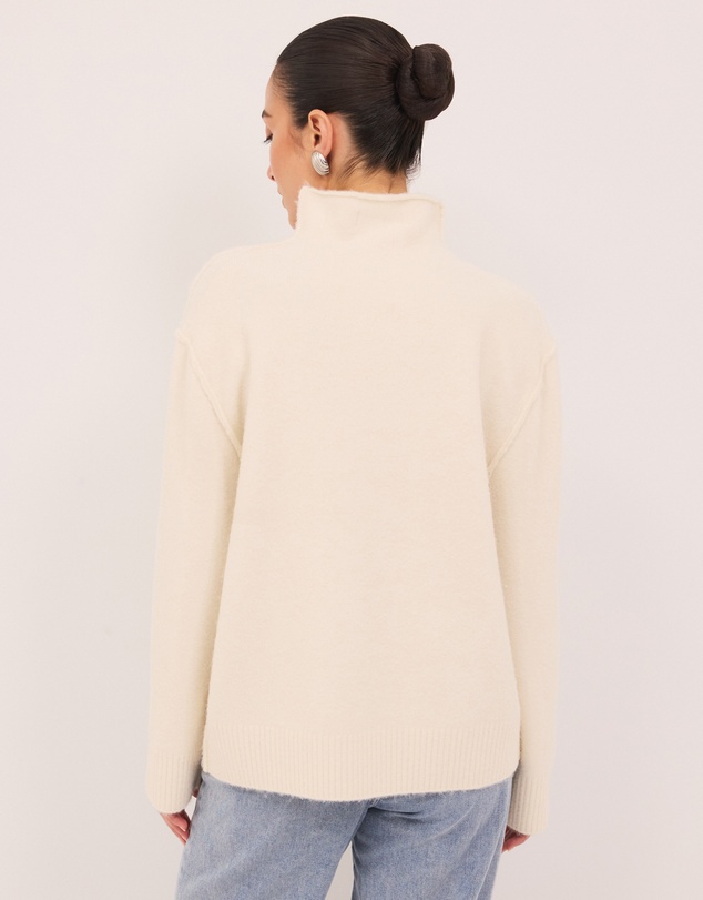 Calli - Collins Funnel Neck Knit Jumper