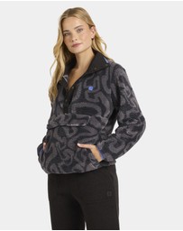 Billabong - Womens Switchback Mock Neck Fleece Top
