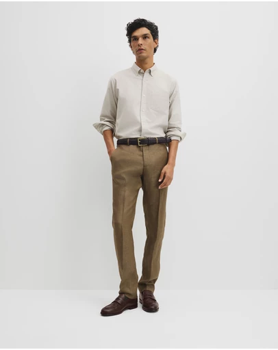 Country Road - Regular Fit Tapered Linen Pant