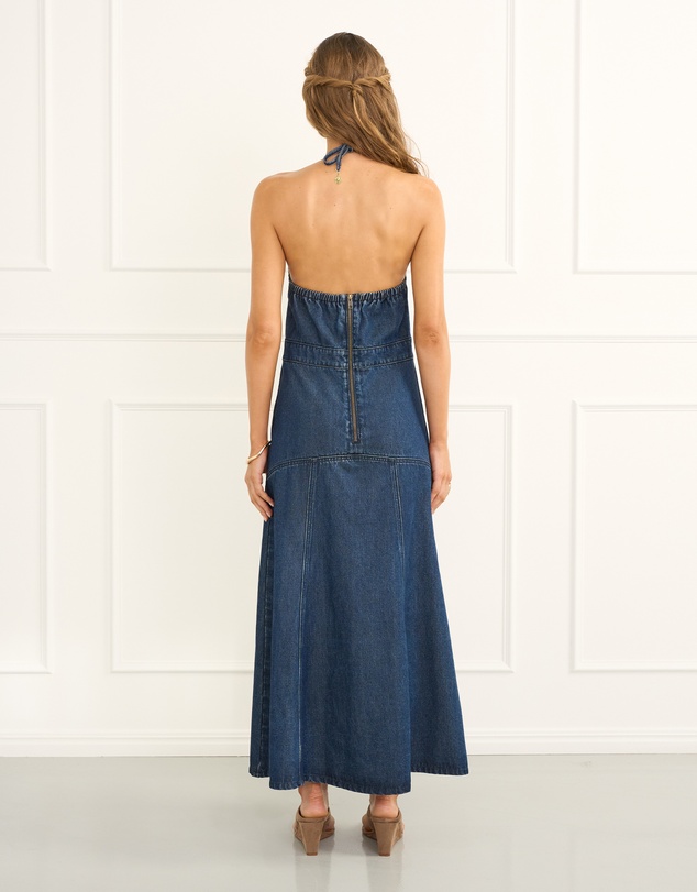 Heaven Australia - Indigo Ariana Maxi Dress