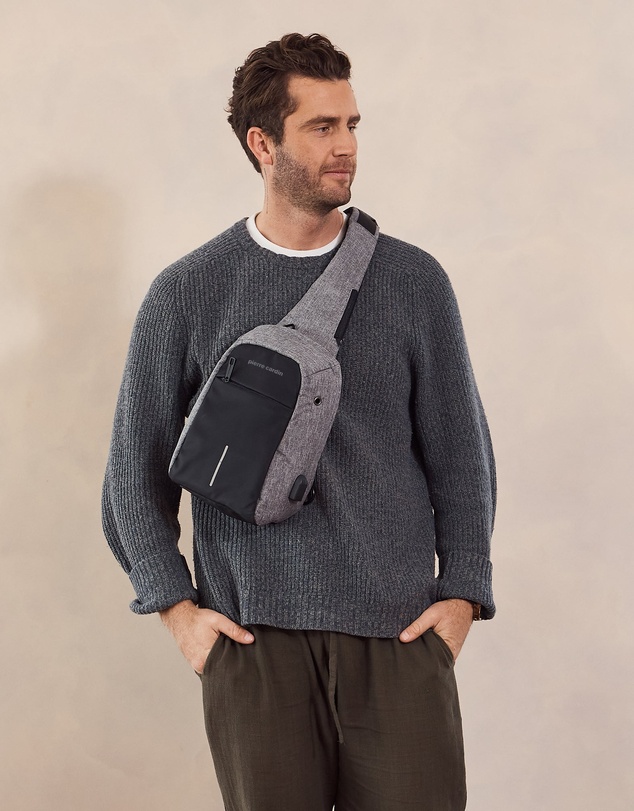Pierre Cardin - Pierre Cardin Men's Nylon Sling Bag