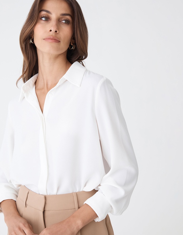 Forcast - Kevin Relax Fit Crepe Shirt