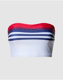 Perfect Moment - Stripe Pm Bikini Top