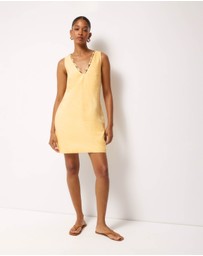 AERE - Jenna Linen Shift Mini Dress