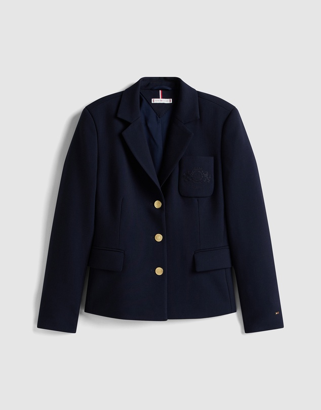 Tommy Hilfiger - TH Crest Embroidery Slim Fit Blazer
