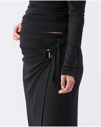 Ripe Maternity - Rhi Mock Wrap Skirt