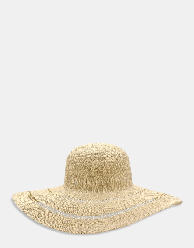 Morgan & Taylor - Blaise Woven Straw Sun Hat in Natural Beige