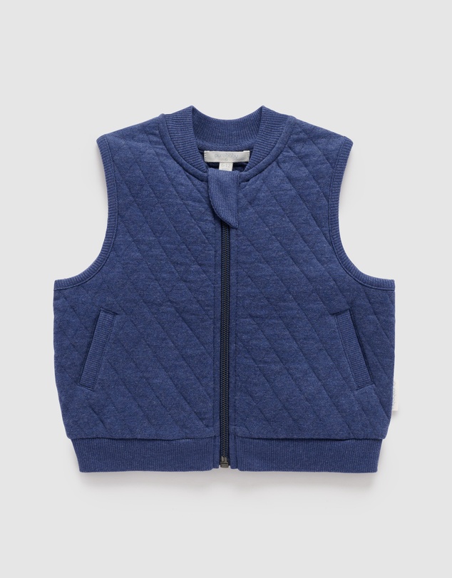 Purebaby - Quilted Vest -Kids-Babies