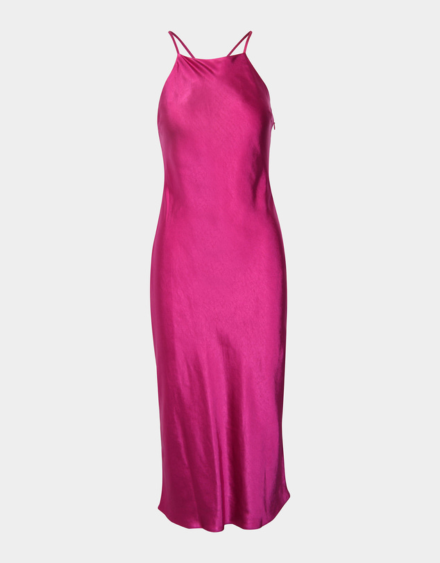 Forcast - Samaya Satin Midi Dress