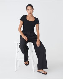 Forcast - Devon Scoop Neck Rib Tee