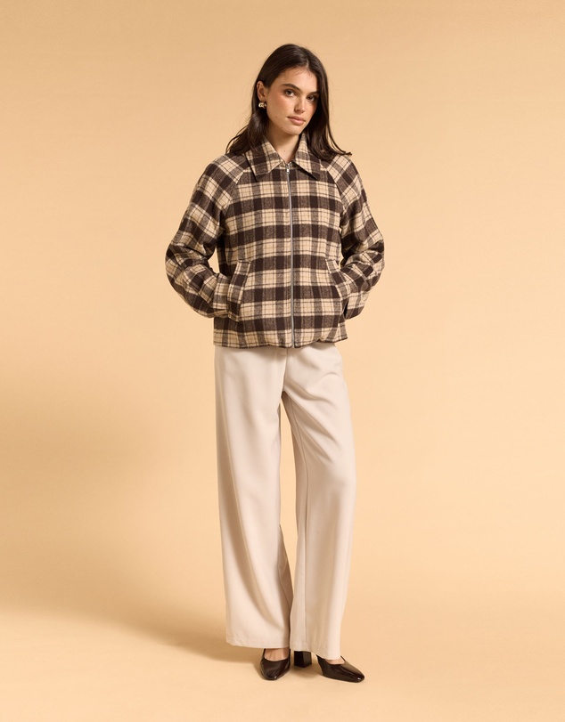 MVN - Plaid Short Jacket