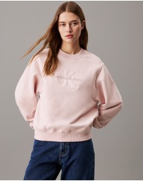 Calvin Klein Jeans - Relaxed Chenille Monogram Sweatshirt