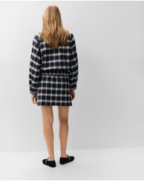 UNISON - Check Mini Skirt
