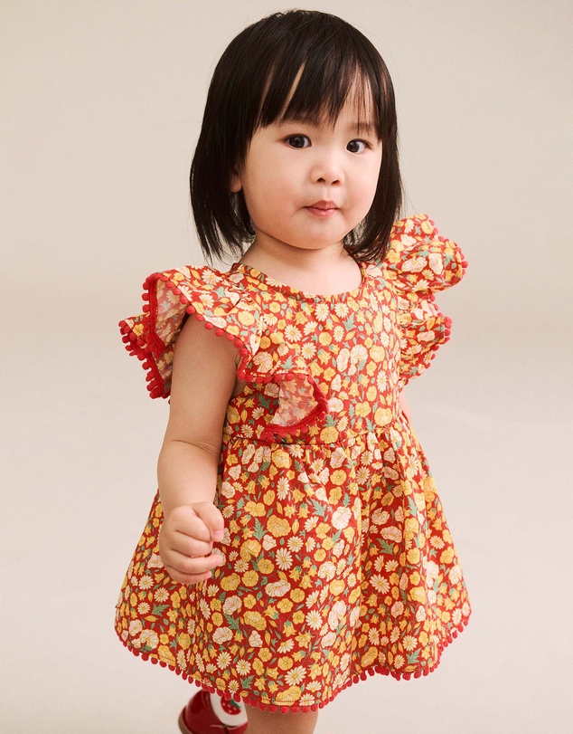 Huxbaby - Nautical Floral Dress With Bloomer
