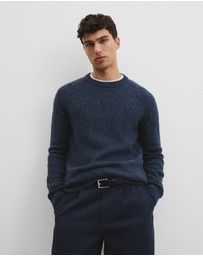 Country Road - Merino Nep Wool Blend Crew Neck Knit