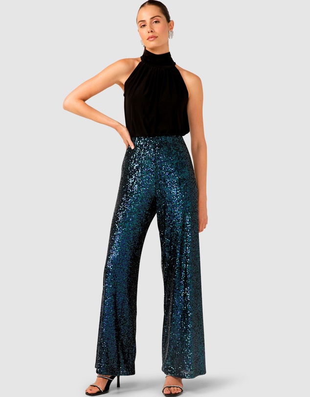 SACHA DRAKE - Sequin Palazzo Pant