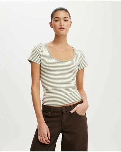 Cotton On - Everyday Smooth Scoop Neck Tee