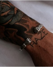 Haze & Glory - ICONIC EXCLUSIVE - Bracelet Bangle Live Free in 925 Sterling Silver