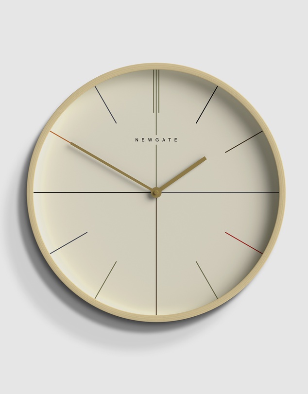 Newgate - Newgate Mr Clarke Clock Pale Wood Hockey Dial