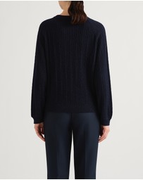 David Lawrence - Watson Wool Cable Knit Jumper