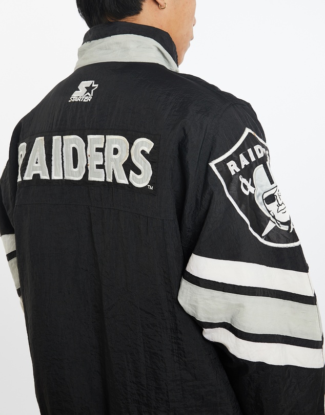 Vintage by The Real Deal - Pre Loved - Vintage 90s Starter NFL Los Angeles Raiders Puffer Jacket