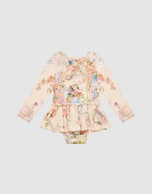Camilla - Babies Long Sleeve Bodysuit with Jersey Skirt