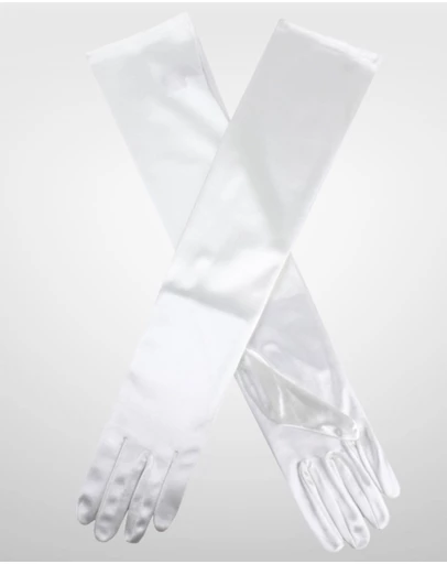 DENTS - Long Above Elbow Satin Gloves