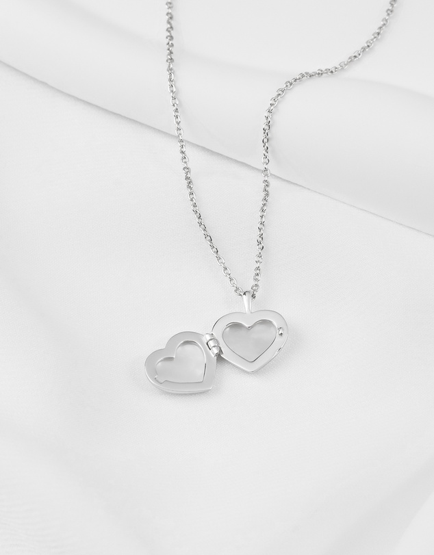 Wanderlust + Co - Heart Pearl Locket Necklace