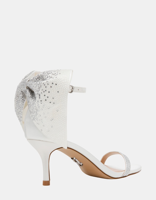Steve Madden - Riskay Ivory Satin Heels