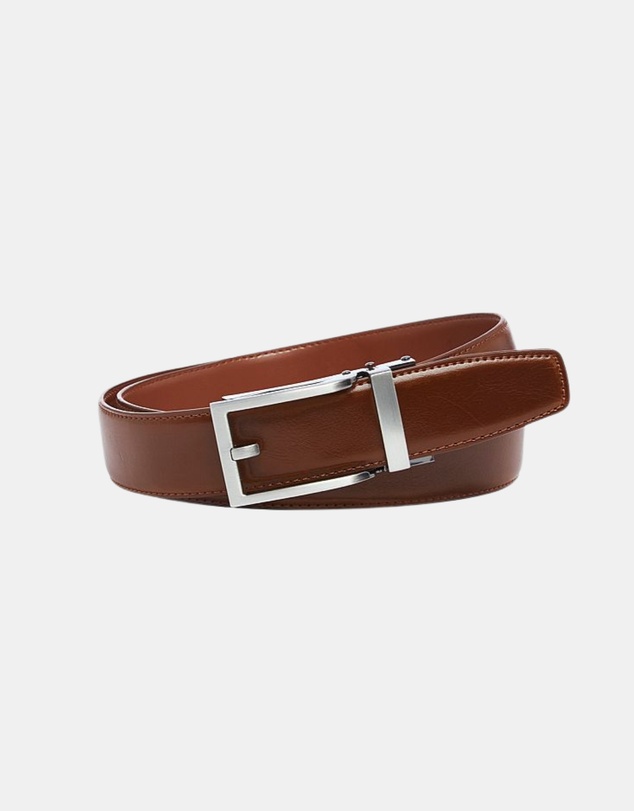 Buckle - Hamilton. Australian Made Auto Leather Belt. 35mm width.