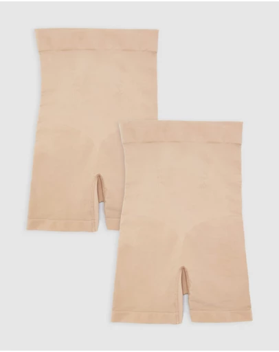Ambra - 2 Pack Powerlite Hi Waisted Shortie