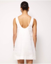 AERE - Ivy Linen Trapeze Mini Dress