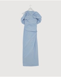 Revibe - Repaired Shona Joy Campbell Strapless Bubble Maxi Dress - AU 8