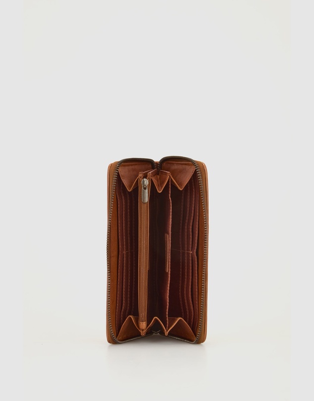 Evity - RFID Palma Leather Zip Wallet