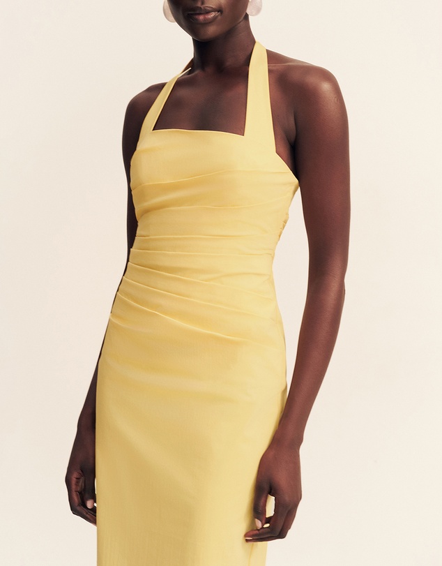 Shona Joy - Campbell Draped Halter Maxi Dress