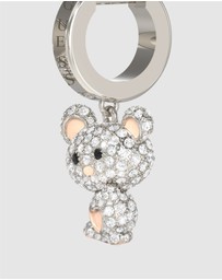 GUESS - Silver-Tone Vintage Guess Teddy Bear Earrings