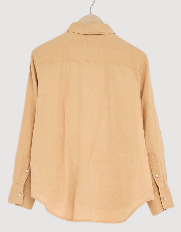 Revibe - Repaired Assembly Label Linen Long Sleeve Shirt