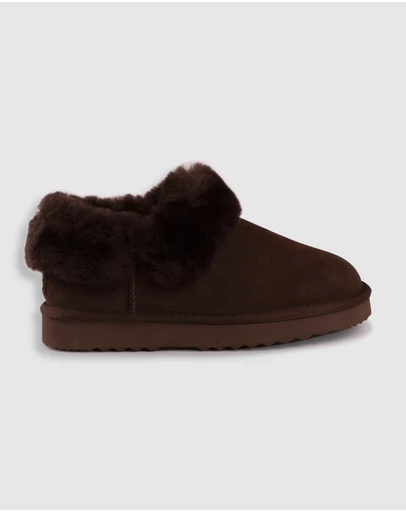 AusWooli Ugg Boots - Coogee Sheepskin Wool Ankle Slippers