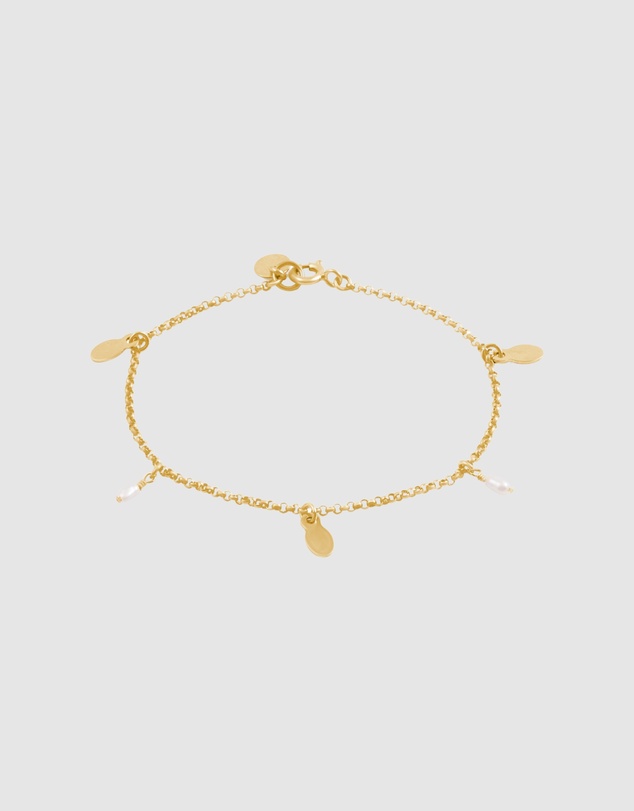 Alana Maria - Hatti Freshwater Pearl Bracelet - Gold