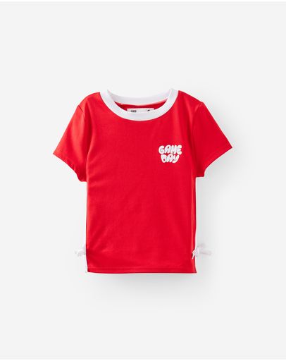 VARSITY REDWHITE STRIPE