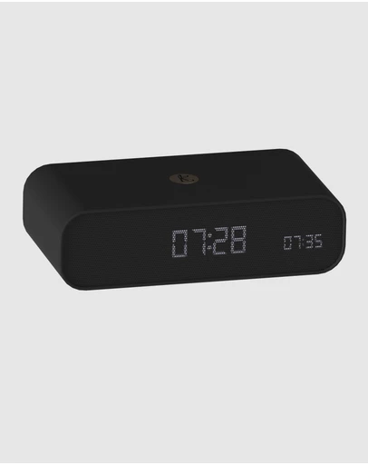 KREAFUNK - Sveglia Bell Con Suono - Colore Bianco, Modello KFYI01 - Design Semplice E Funzionale, Display Luminoso, Allarme Con Suono Naturale - copertina