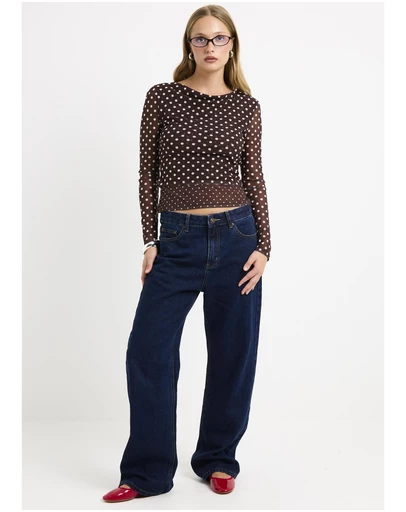Alice In The Eve - Olivia Spot Mesh Top