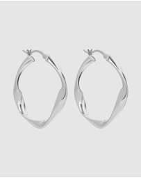 Najo - Garden of Eden Silver Hoop Earring