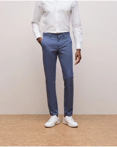 Trenery - Slim Fit Chino Pant in Dark Blue