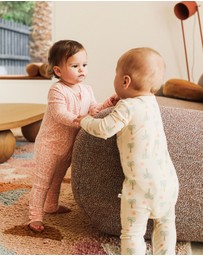 Kynd Baby - Day or Night Onesie in Hibiscus