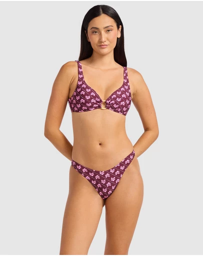 Seafolly - Batik Bloom High Cut Bikini Bottom