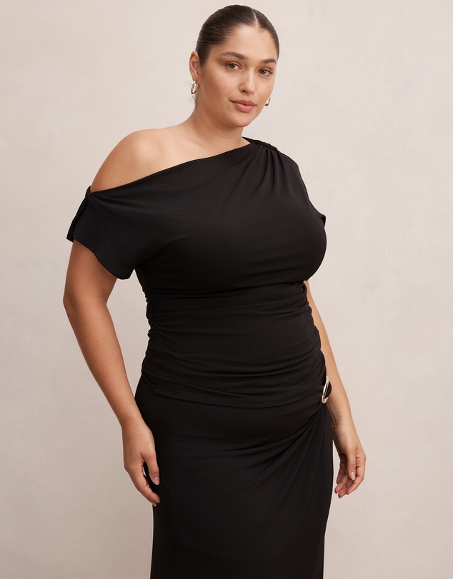 Forever New Curve - Sofia Curve Asymmetrical Tipped Top