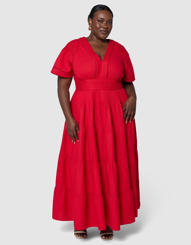 Something 4 Olivia - Abby Linen Maxi Dress