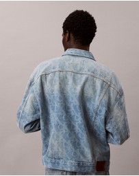 Calvin Klein Jeans - Allover Monogram 90s Denim Trucker Jacket